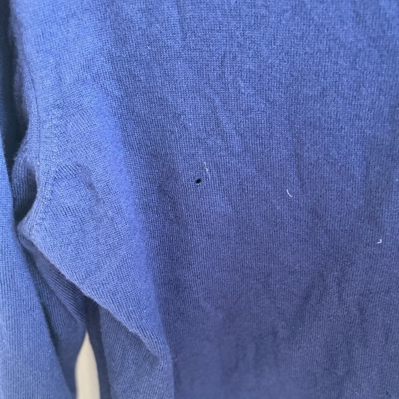 Black Brown 100% Merino Wool Sweater Mens Large V-Neck Pullover Gray Italy - Picture 8 of 8